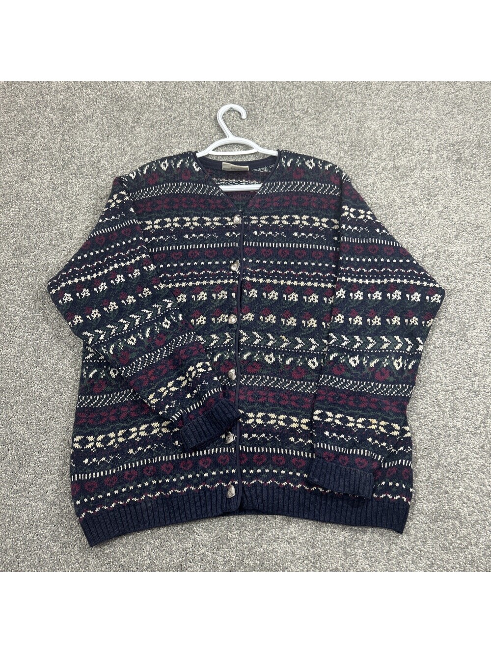 Vintage Northern Reflections Cardigan Knit Sweater Cottage Core